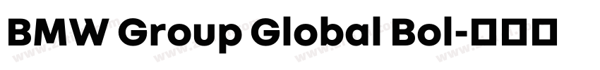 BMW Group Global Bol字体转换